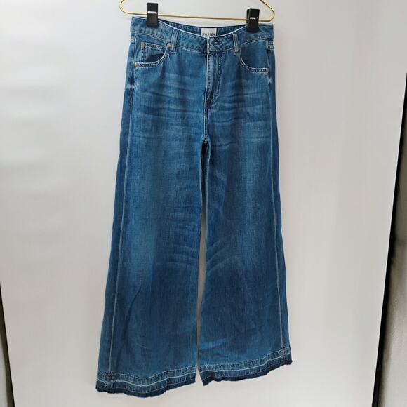 Kujten Wide Leg Blue Jeans - Picture 6 of 12